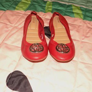 Jaclyn Smith Aster red ballet flats size 11